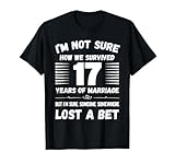 17 year wedding anniversary survived funny T-Shirt