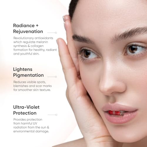 Image of Beautywise Skin Brilliance Glutathione Nac -500Mg, Dual Action, Evening Primrose Oil + Marine Collagen Powder, Hyaluronic Acid, Glutathione & Biotin Blueberry Flavoured ( 60 Capsules + 250 Gm)