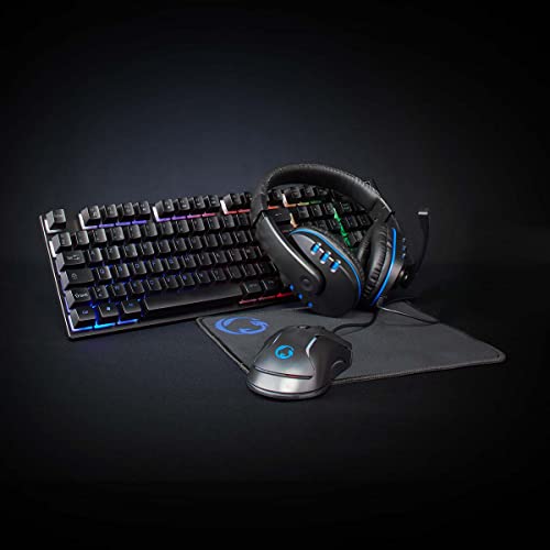 Mouse da gioco illuminato con luce LED multicolore con risoluzione fino a 3600 dpi