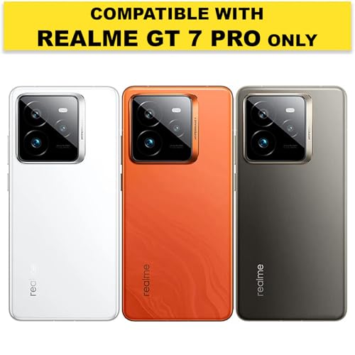 Image of RIGGEAR Shockproof Sleek Hybrid Armor Back Cover Case for Realme GT 7 Pro / GT7 Pro 5G (Smoke Black Matte PC + Black TPU Bumper)