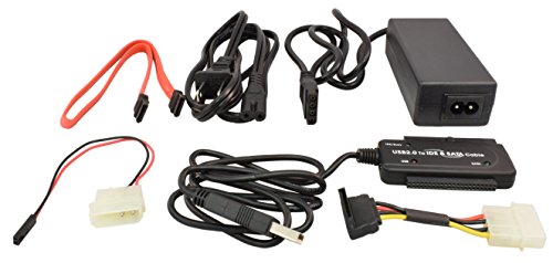 PTC Cable Adaptador USB 2.0 a IDE y SATA con Energía miniatura 3