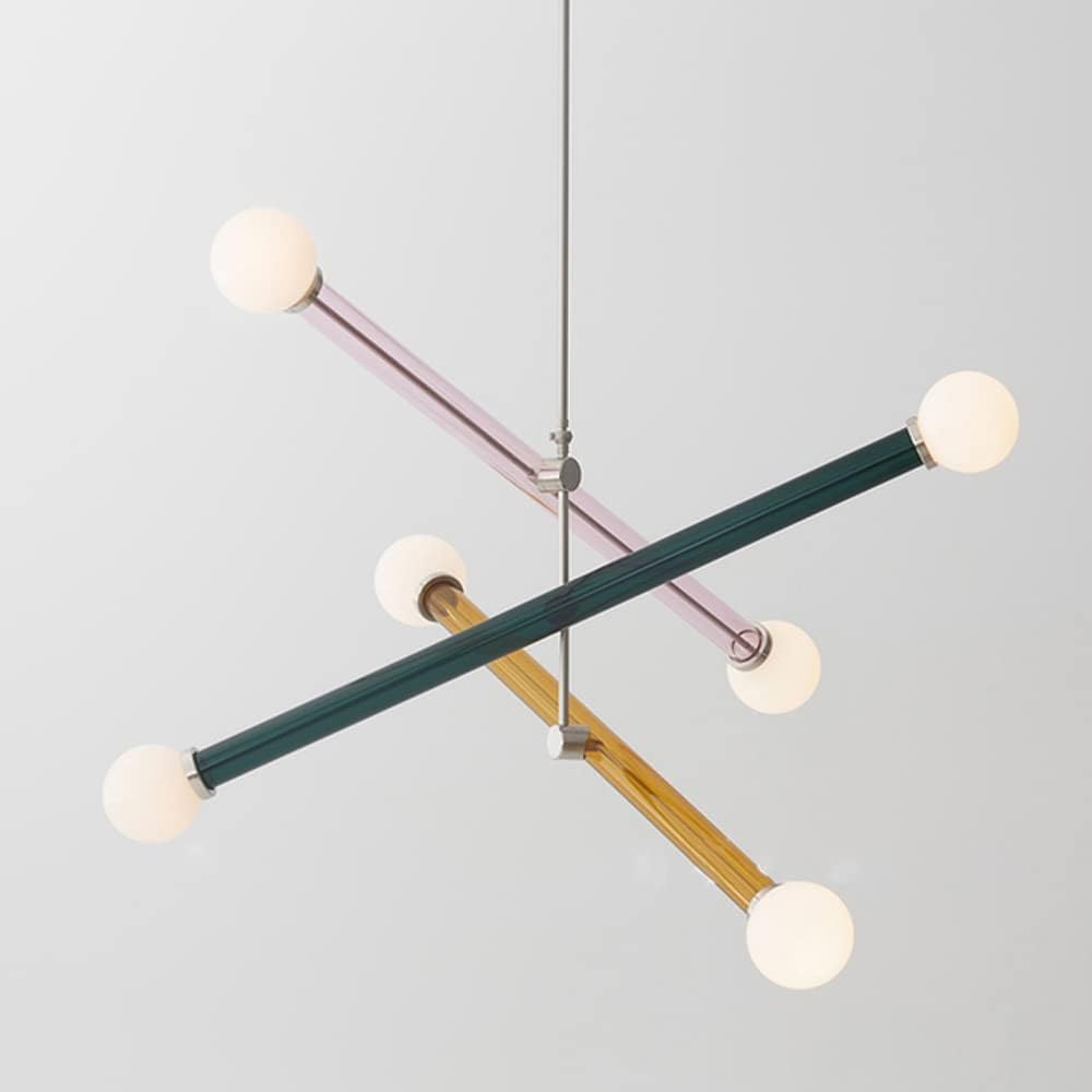 Suspension luminaire en verre coloré pour illuminer votre salle à manger