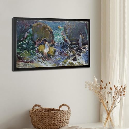 Reproduction Sorolla Children on The Shore sur toile - 3