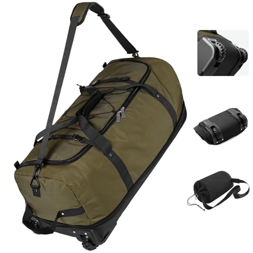 Vomgomfom Wheeled Collapsible Duffel Bag