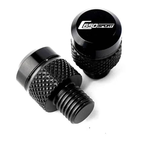 Vis de rétroviseur M10 étanches en aluminium CNC noir anti-poussière pour BMW C650