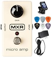 The Micro Amp allows you to boost your signal with a preset amount of gain up to +26dB. Boost your signal for lead work or adjust between two different guitars with unmatched output (i.e. humbuckers to single-coils). Provide a permanent boost in a lo...