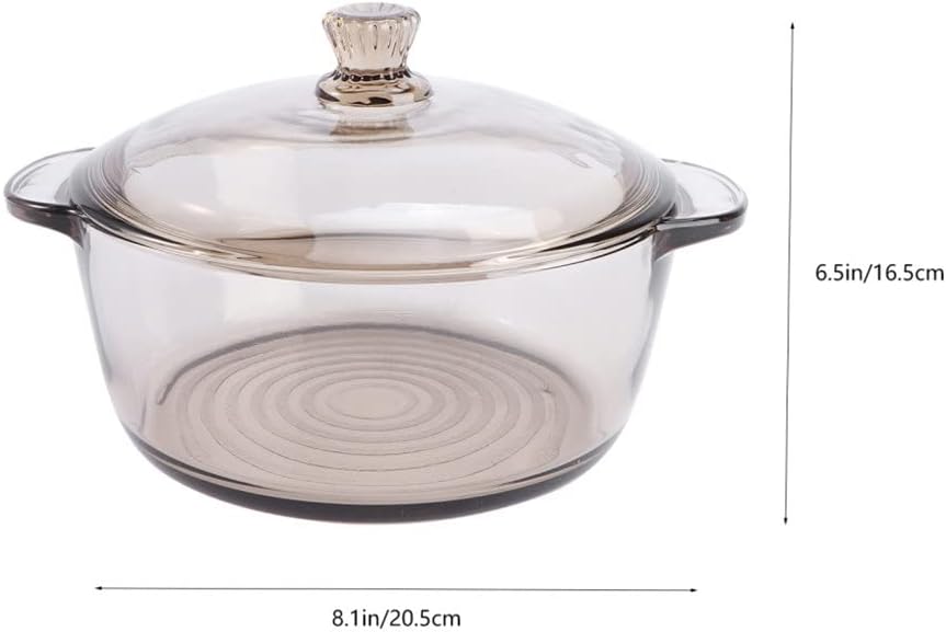 Glass Bowl with Lid Heat Resistant Noodle Soup Multifunctional Noodel for Restaurant Hotel Home