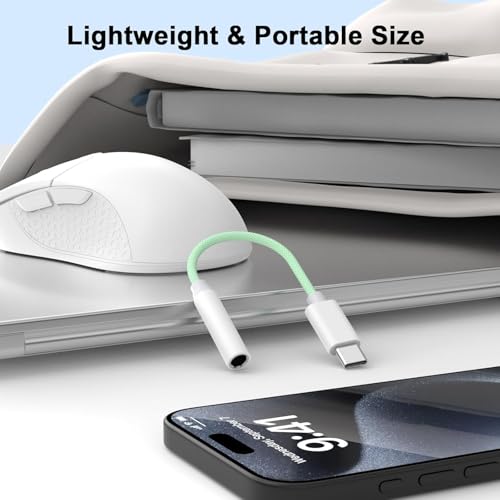 Image of [Apple MFi Certified] USB C to 3.5mm Headphone Adapter for iPhone 17 16 iPad