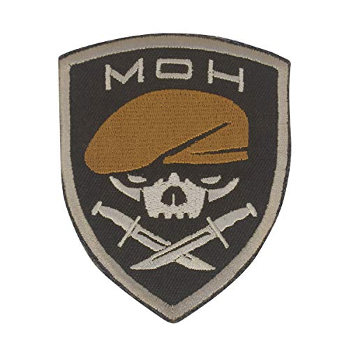 Cobra Tactical Solutions Medal of Honor MOH Ranger Ricamata Toppa militare Patch con Chiusura in Gancio e Anello per Airsoft Paintball, per Abbigliamento tattico Zaino