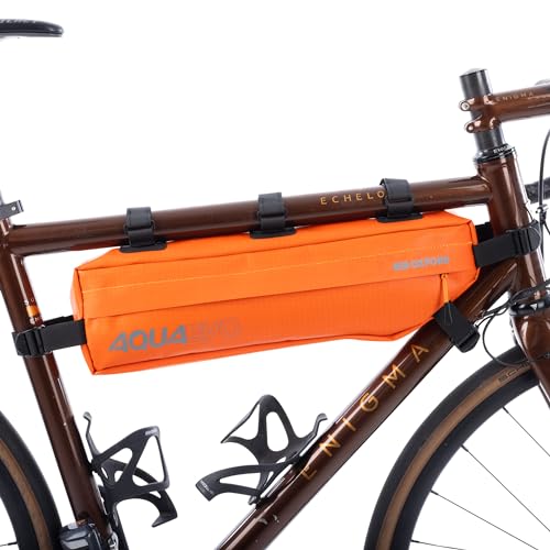 Sacoche de cadre Oxford Aqua Evo Adventure orange pour vélo de voyage