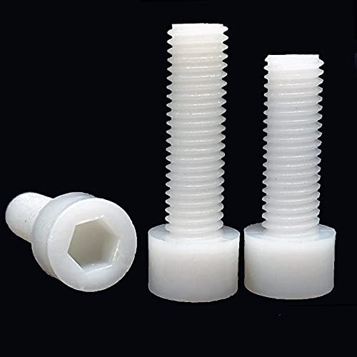 XushiwanjuFixed things Nylon Hex Socket Head Cap Screw PA66 M3 M4 M5 M6 M8 M10 M12 Applicable to many places (Size : M6x30 (80pcs))