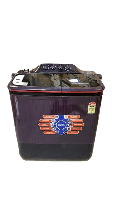 Image of Havells-Lloyd Elante Pluss 14 Kg 5 Star Semi-Automatic Top Load Washing Machine (GLWS145EPHPC) Plum Cola