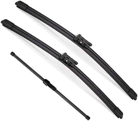 Fabysky 3 wipers Replacement for Volkswagen Tiguan 2018-2021, Windshield Wiper Blades Original Equipment Replacement - 25"/22"/15" (Set of 3)