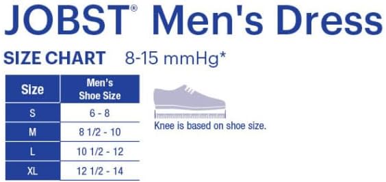Miniatura 3 de JOBST Medias de compresión para hombre, hasta la rodilla, con puntera cerrada, calidad profesional, ropa interior elegante para comodidad durante