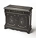 Butler Contessa Black Rectangular Poplar Solids, MDF, Resin Castle Contessa Chest
