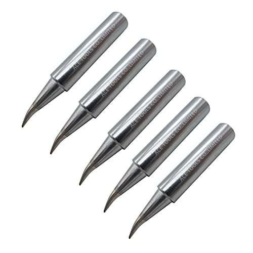 Image of T18-BR02 Bent Conical 0.008 inch / 0.2mm Soldering Tip for FX-888 FX-888D FX-8801 FX-600 Baku 878-L2 FX888 FX888D FX8801 FX600 ACE Brand Solder Iron Tips (5)