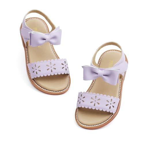 Image of PHIRAMIN Toddler Flower Girl Sandals - Girl Dress Shoes Toddler Little Kid Wedding Party