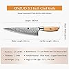 XINZUO-Chef-Knife-with-Diamond-Honing-Steel-73-Layers-Damscus-Blade-with-Olive-Wood-HandleGift-Box XINZUO Chef Knife with Diamond Honing Steel, 73 Layers Damscus Blade with Olive Wood Handle,Gift Box