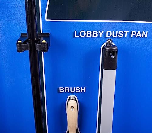 5S Housekeeping Shadow Board Broom Station V5 (Red Board/Black Shadows)