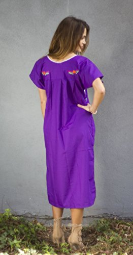 Liliana Cruz Hand Embroidered Authentic Mexican Peasant Dress3