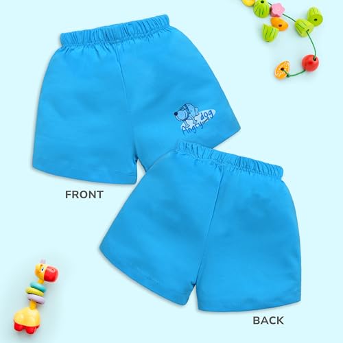 Image of LuvLap Baby Boys & Girls Regular Fit 100% Cotton Shorts Pack of 6