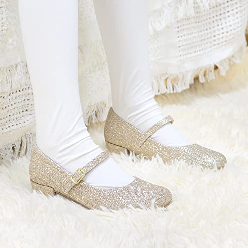 Bundle of Item Girls Dress Shoes White Size 3 and Item Girls Dress Shoes Gold Size 123