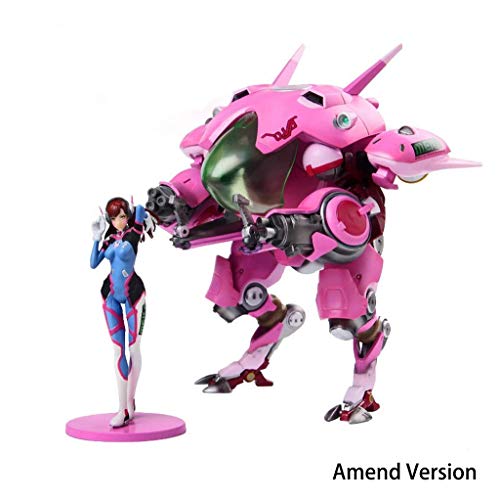 Lilongjiao Overwatch: D.Va Toy PVC Figure Statues - Movable Mech Action Figure - High 9 Inches