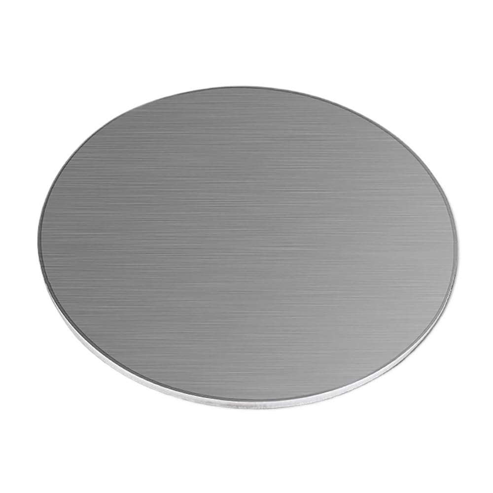 1 pièce de tôle d'acier inoxydable, diamètre 15 cm, plaque ronde SS304, épaisseur 0,5-5 mm, panneaux muraux en acier inoxydable(1mm)