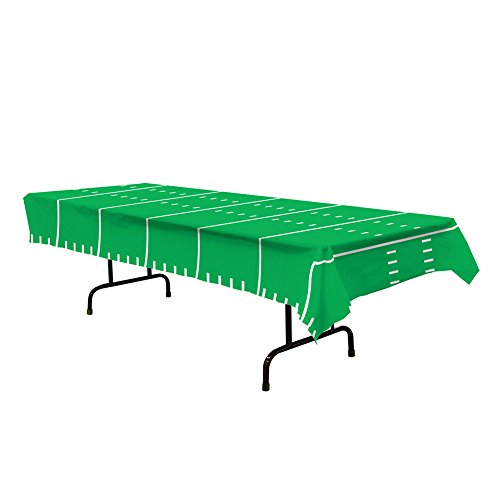 Plastic Table Cover Football Field Party Buffet Game Day Tablecloth