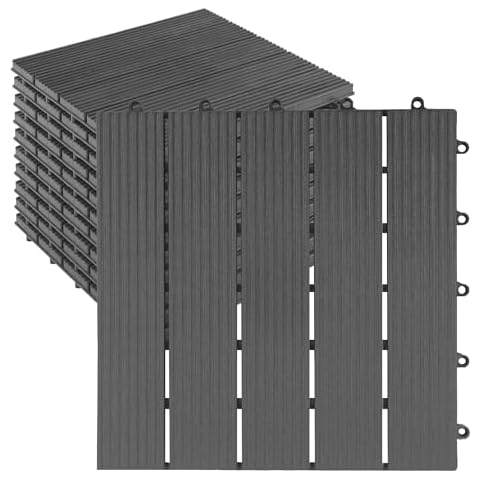 Cloverholm 10 PCS Interlocking Deck Tiles Cover