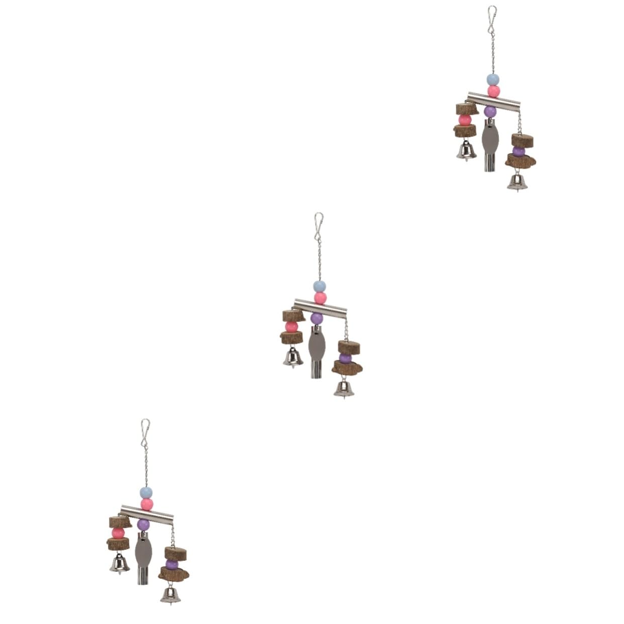 POPETPOP 3st Vogel Glocke Vogelspielzeug Für Sittiche Conure-Spielzeug Wellensittichspielzeug Käfig Hängendes Spielzeug Papagei Mittel Und Groß