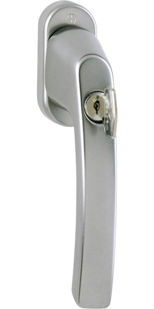 HOPPE DK-Fenstergriff abschließbar Luxemb. 099S/U52Z 200NM gleichschl., 7/37,F9