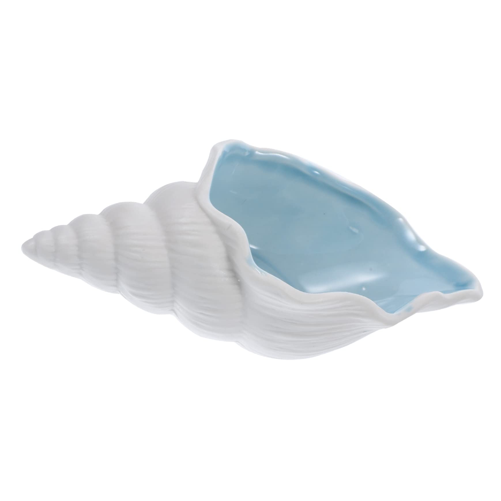 PRETYZOOM 3St Muschelschale aus Keramik Schmuck Tablett Ringschale Ringorganisator Muschelhorn für den einzug schmuck-aufbewahrung Conch-Schmuck-Tablett Keramik-Schmuckschale