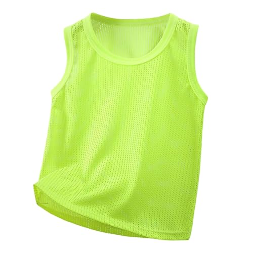 2025 Camiseta de Verano sin Mangas para Niños Camiseta sin Mangas de Malla Transpirable para Niños Casual Cómodo Deportivo Ropa Deportiva Niños Pequeños Hasta Adolescentes Camisa Con Pajarita Niños