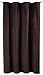 Produktbild Thermogardine samt weich Blickdicht Polar Fleece Vorhang Kräuselband o. Ösen Gardine B/H ca. 140x245 cm #1247 (braun, Kräuselband)