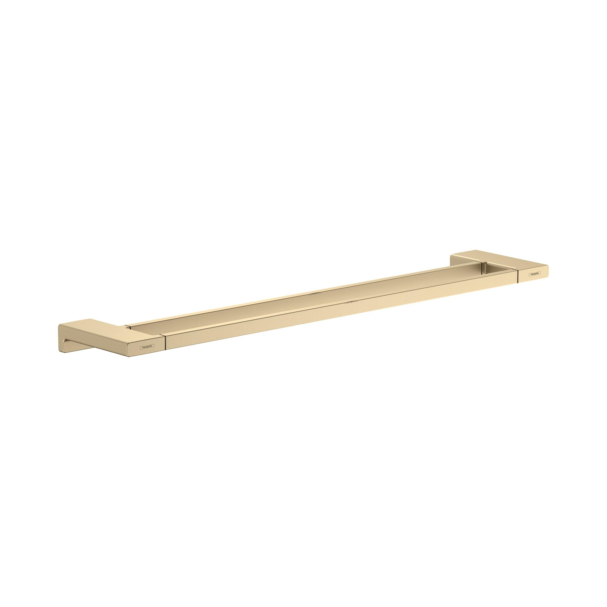 Porte-serviettes double hansgrohe AddStoris 41743250 or brossé pour mur