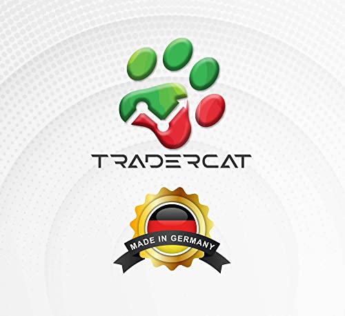 Autosticker Herz mit Pfote - Schwarz, 11 x 10 cm, Autoaufkleber Tuning, Sticker für Heckscheibe oder Laptop, Auto Gadget für Fahrzeug, Hund und Katze, wetterfestes Deko Motiv mit Anleitung, tradercat