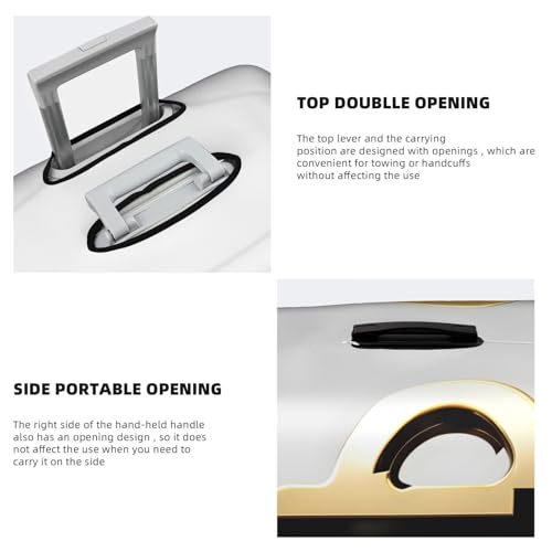 Golden pattern Printed luggage cover, double stitching all around, high elastic material, suitable for travel and business trip4