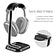 Kopfhörer Ständer, Gebogener Headset Halterung mit Ablagefach, Schwere Basis Gaming Kopfhörer Halter für AirPods Max, Beats, Bose, Sennheiser, Sony, und mehr (Schwarz)