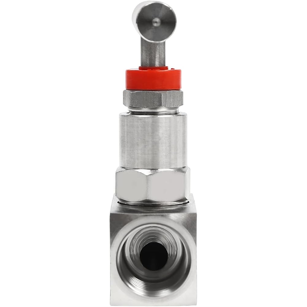 Válvula de aguja recta de acero inoxidable 316, 2 puertos, conexión hembra NPT, control de flujo hidráulico industrial de 6000 PSI para transmisión de agua, gas, aceite