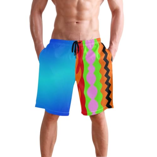 Short de bain avec compression de 20,3 cm 22,9 cm long extensible pour surf rétro