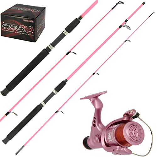 Lidsters NGT PINK CKR30 Carp Coarse Float Spinning Fishing Reel + 6FT Stalker PINK Rod