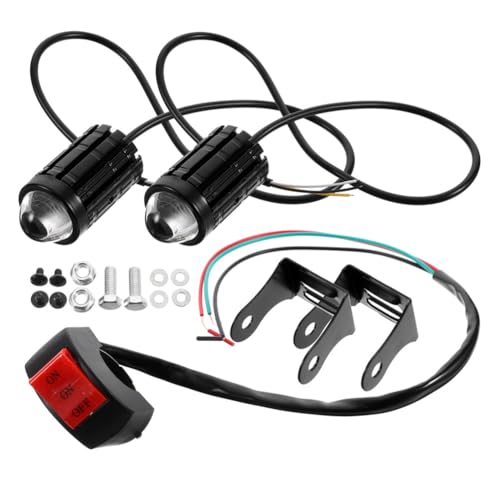 Phare LED pour Moto iplusmile Route et Position Anti-Projections Eau Étanche
