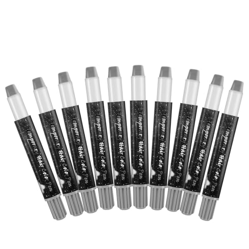 10 Gessetti Colorati per Capelli,Trucco Temporaneo per Bambini,Facile da Lavare,Regalo Divertente per Compleanni e Halloween