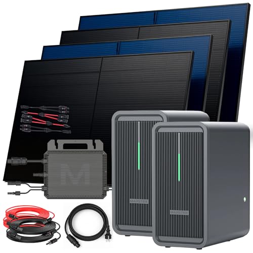 SUNNIVA® 2000W Balkonkraftwerk mit 4,48 kWh Speicher Marstek...