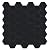 Midcard Seamless Hexagonal Tiles with Peel and Stick Backsplash, PVC Mosaic Tiles for Kitchens and Bathrooms (Pure Black, 8)