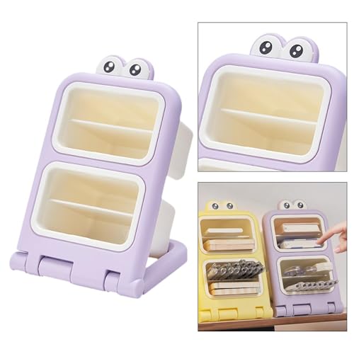 Support de papeterie incliné violet pour organiser le bureau ado - 3