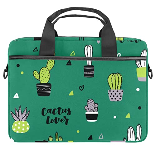 Sac à bandoulière cactus pour ordinateur portable 13 pouces anti-chocs