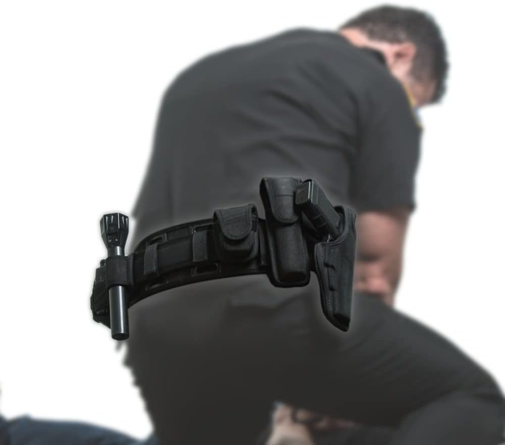 Duty Belt Back Support (Smooth Leather, Regular - For waist size 34" or more)