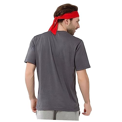 GANAZONO 4 Pcs red comfort Faixa de cabeça para karatê testeira esportiva Faixa de cabeça para espor